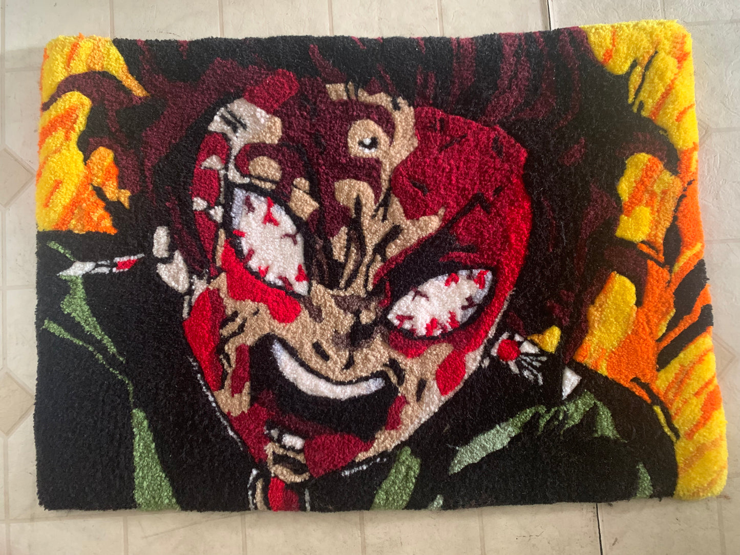 Raging Tanjiro Rug