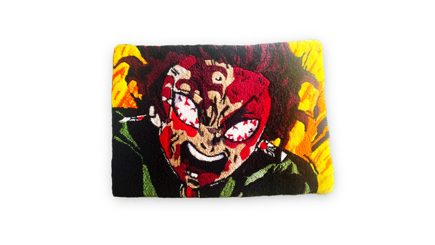 Raging Tanjiro Rug