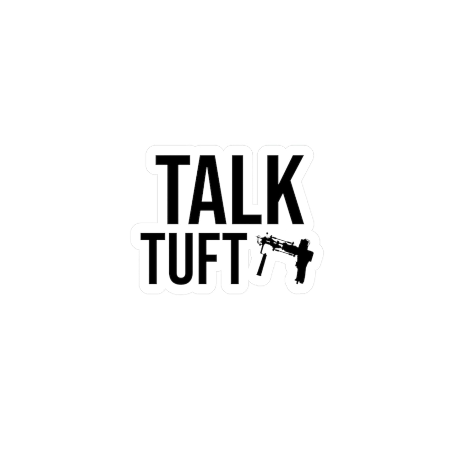 Talk Tuft Vinyl Die-Cut Stickers